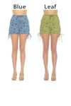 Peace Sign Organic Cotton Draw String Shorts