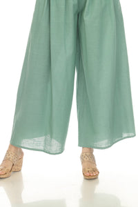 Homespun Cotton Palazzon Pants