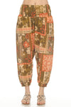 Tropical Patchwork Harem Pants