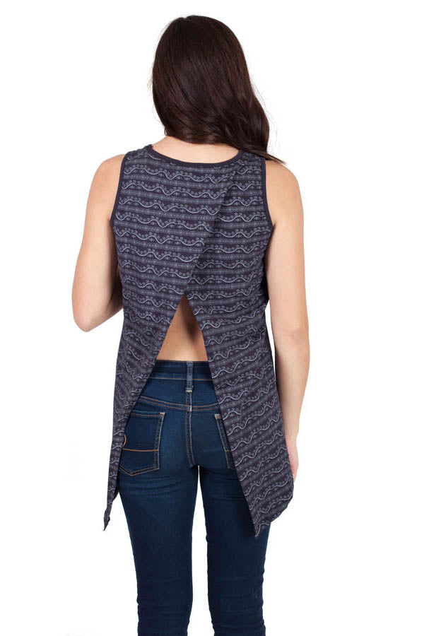 Om Be With You Open Back Summer Top