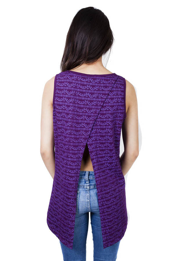 Om Be With You Open Back Summer Top