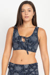 Organic Cotton Celestial Print Yoga Bra