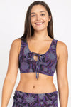 Organic Cotton Celestial Print Yoga Bra
