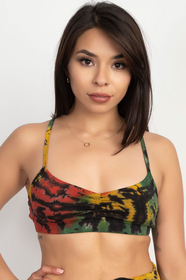 Rasta Organic Cotton Tie Dye Bra