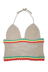 Rasta Crochet Halter Top
