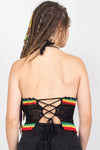 Rasta Crochet Halter Top