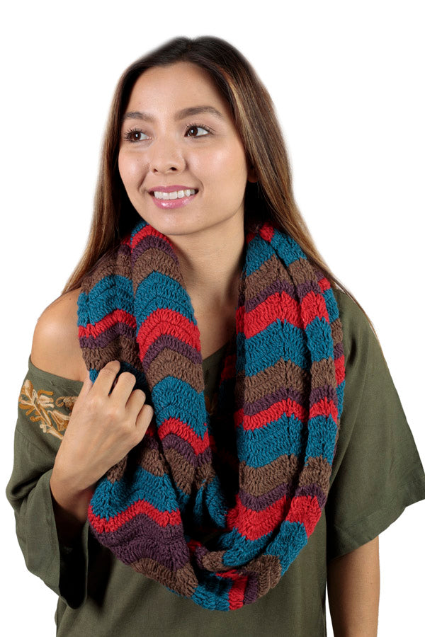 Super Soft Chunky Thick Large Cowl Infinity Fringe Winter Scarf