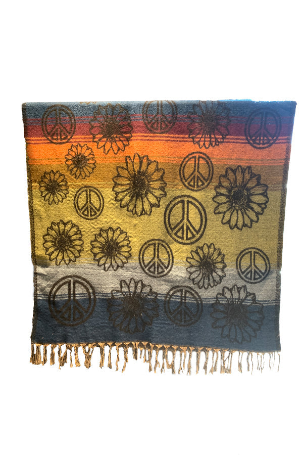 Sunflower Peace Shawl