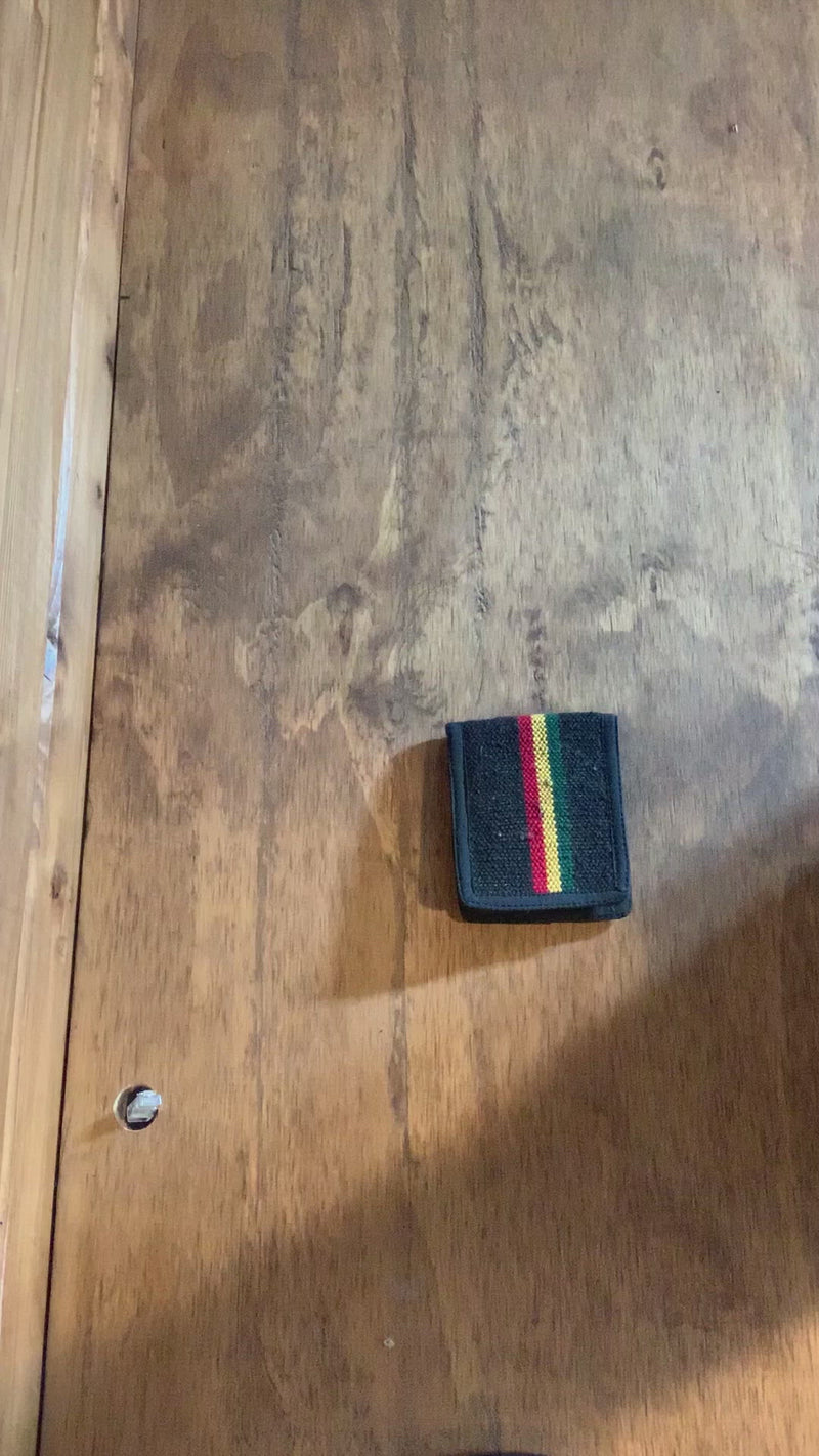Rasta Bi Fold Hemp Cotton Wallet