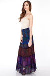 Vintage looks Washed Patch Skirt: Multi