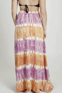 Women's Tie Dye Long Maxi Skirt