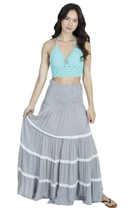 Women's Light Summmer Long Boho Gypsy Skirt