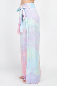 Tie-Dye Slit Sides Skirt