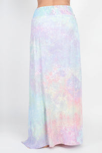 Tie-Dye Slit Sides Skirt