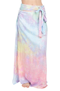 Tie-Dye Slit Sides Skirt