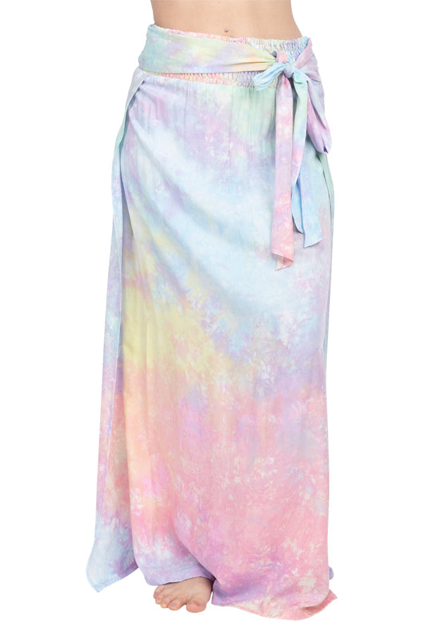 Tie-Dye Slit Sides Skirt