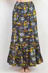 Mushroom Print Maxi Skirt