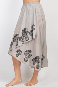 Blockprinted Flowy Circle Skirt