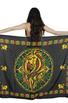 Aztec Rasta Reggae Lion Power Multiway Wrap-Rasta-One Size