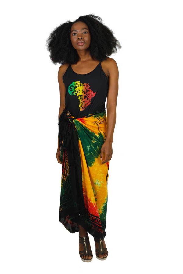 Tie Dye Lion of Judah Rasta Sarong