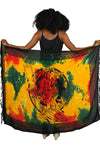 Tie Dye Lion of Judah Rasta Sarong