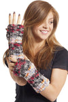 Fun Colorblend Stripe Hemp Blend Arm Warmers-Black