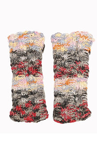 Fun Colorblend Stripe Hemp Blend Arm Warmers-Black