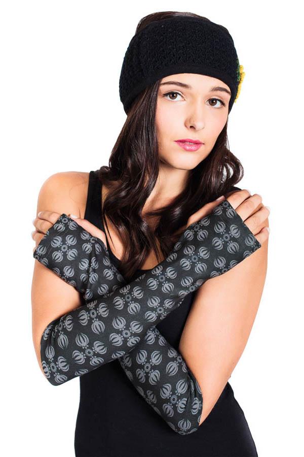 Vajra Print Organic Cotton Arm Warmers