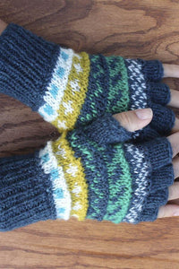 Winter Love Fingerless Wool Arm Warmers