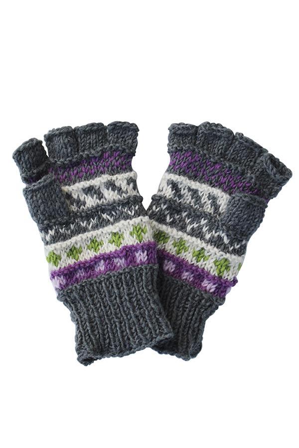 Winter Love Fingerless Wool Arm Warmers