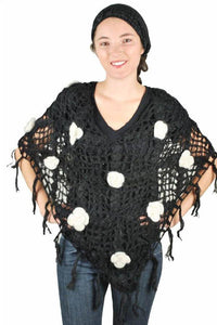 Lakhays floral poncho
