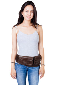 The Women's Traveler - A Leather Hip Pack Utility Belt