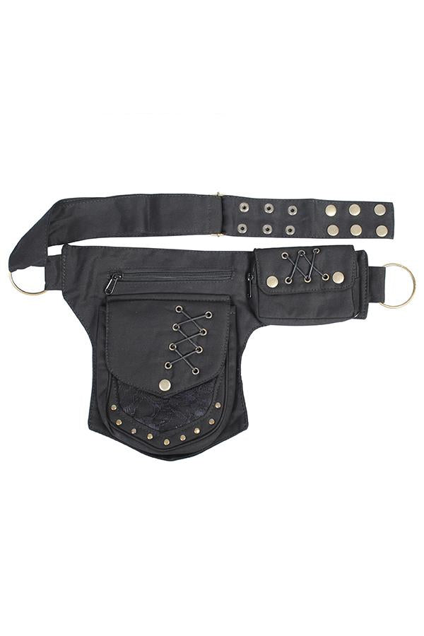 Cotton Practical Fannypack Waistbag Travel Utility Belt