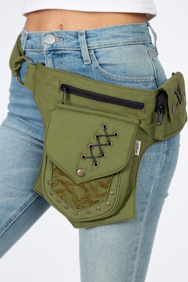 Cotton Practical Fannypack Waistbag Travel Utility Belt