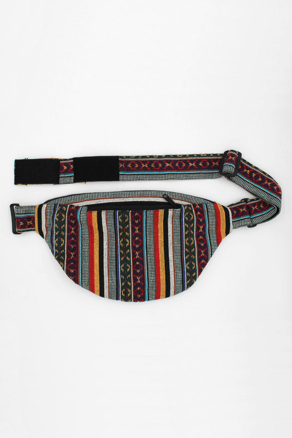 Cotton fanny Pack Utility Waist Belt Bag-multi