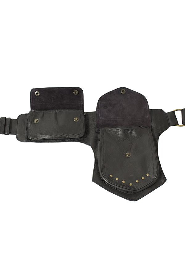 The Simple Ranger - A Leather Square Pack Hip Bag Belt