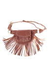 The Funky Fringe Traveler - A Leather Hip Bag Belt