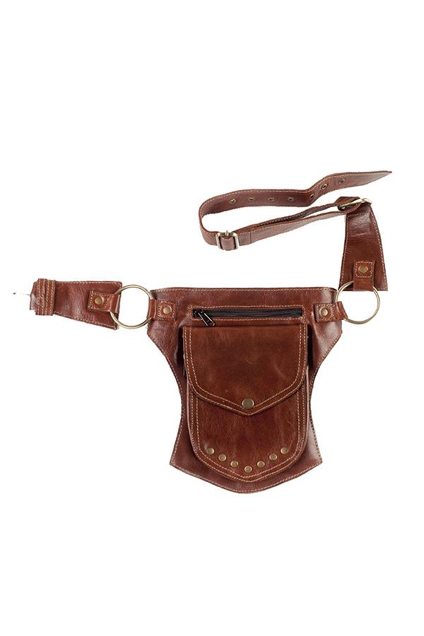 The unisex Traveller Pack - A Leather Hip  Utility Belt
