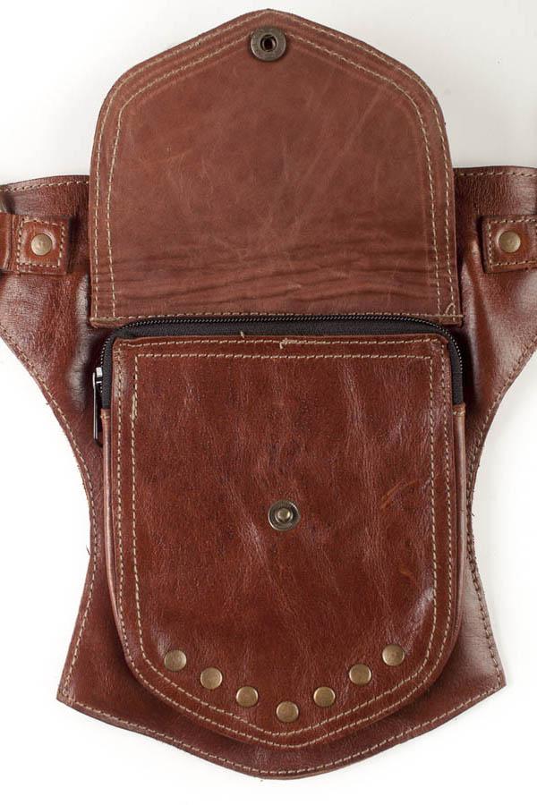 The unisex Traveller Pack - A Leather Hip  Utility Belt