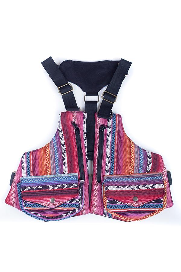 Jacquard Vest Bag