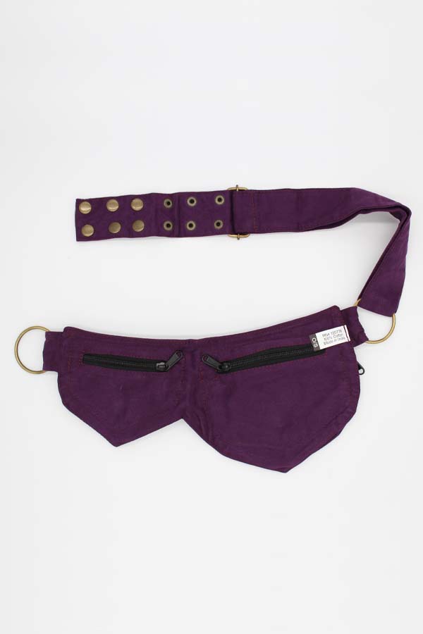 Cotton two Leaf Pocket Waist Belt