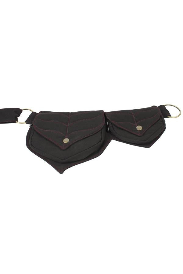 Cotton two Leaf Pocket Waist Belt