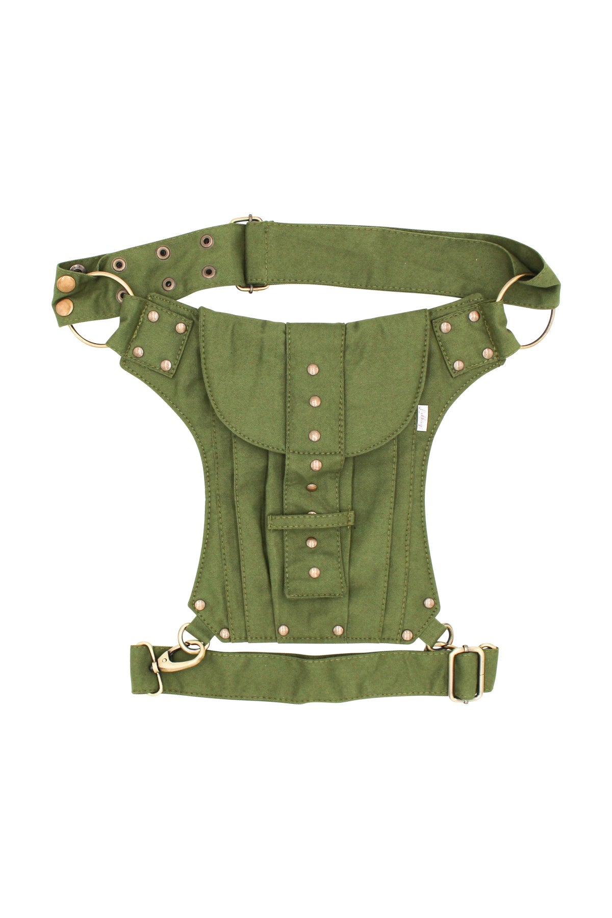 【AAKAM】STUDDED BELT BAG Studded Fanny Pack Belt Bag - Belts