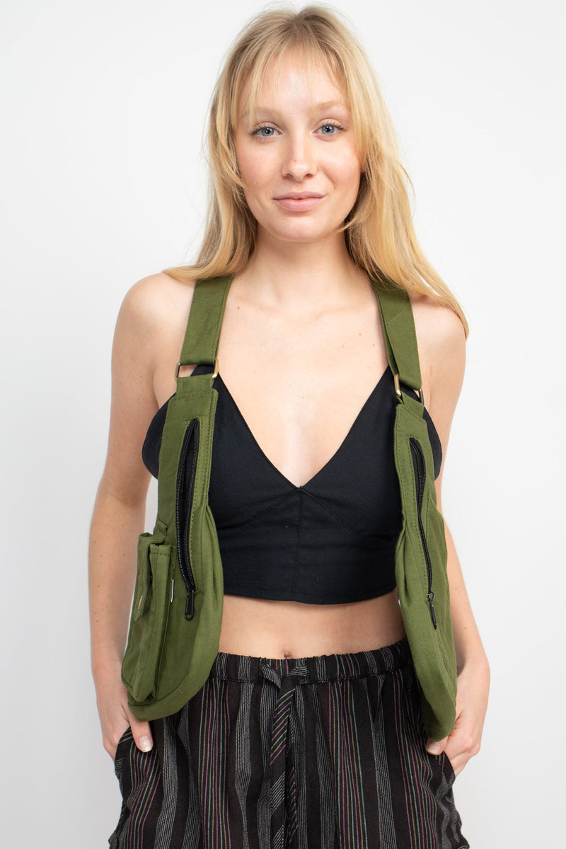 Curved Canvas Festival Vest
