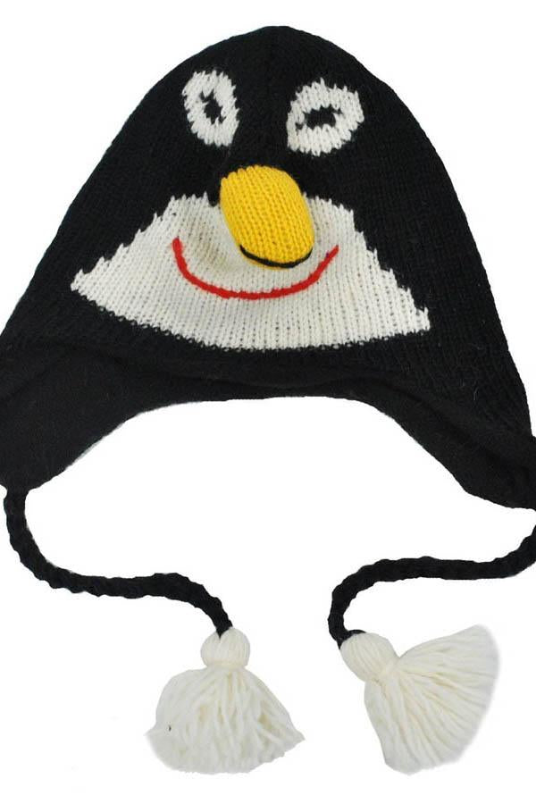 Woolen penguin hat