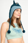 Unisex Winter Woolen Animal Dolphin Hat Beanie-Blue-one Size