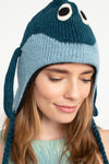 Unisex Winter Woolen Animal Dolphin Hat Beanie-Blue-one Size