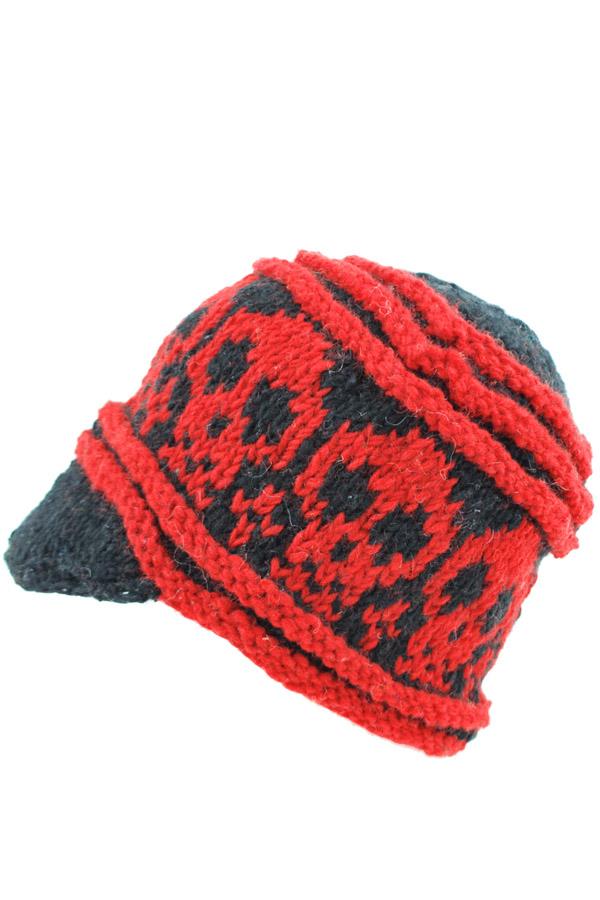 Skull knit hat