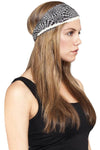 women's Chic Lace Knotted Cotton yoga headband-12pcs/Pk