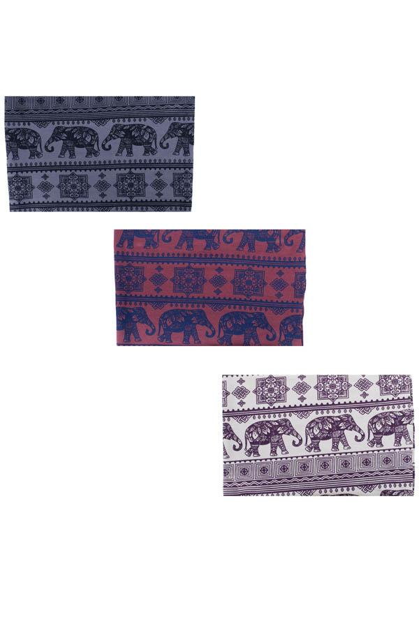 Elephant March Fleece Lined Headwrap